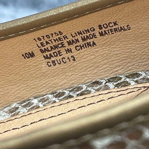 Sofft Snakeskin Leather 3" Wooden Wedge Peep Toe Comfort Dress Shoe Women 10 - Picture 11 of 11